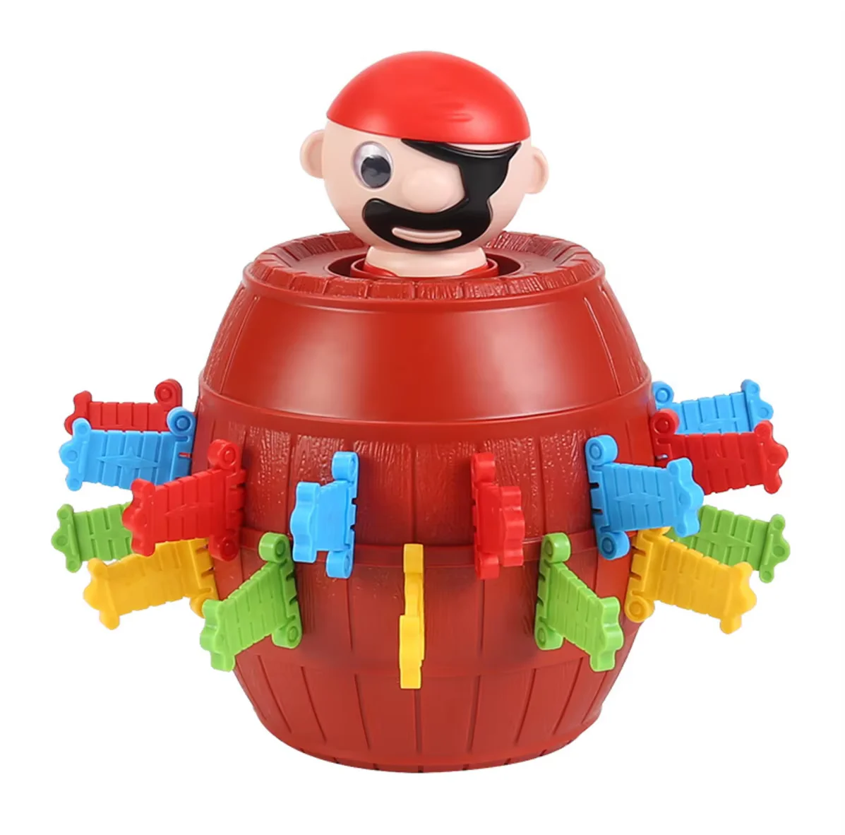 Children's Interactive Prank And Spoofing Puzzle Toys Pirate Bucket Sword Into The Barrel Bounce Game Holiday Funny Gifts prank toys