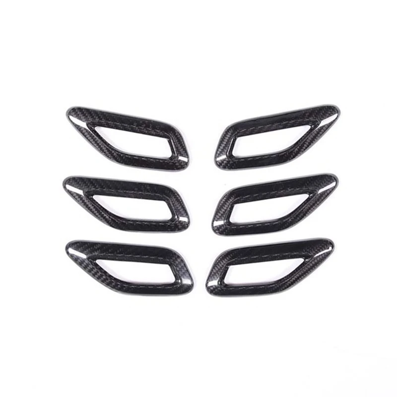 Dry Carbon Fiber Car Side Air Outlet Vent Cover Trim Car Air Outlet Vent Accessori Per Maserati Grecale 2022 2023