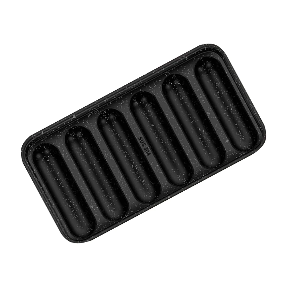 

Doitool Cake Stencil Stainless Steel Sausage Non Stick Diy Hot Dog Baking Pan Oven Homemade Sausage Biscut Candy