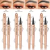 QIC Four-Jaw Ultra-Fine Liquid Eyebrow Pencil Tattoo Pencil Waterproof Sweat-Proof Dark Brown Liquid Brow Pen Makeup Cosmetics 2
