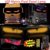 20*64 Truck Eye Led Display Car Sign Animation Led Matrix Panel Bluetooth App Control Programmable Flexible Screen Led Car Light 2