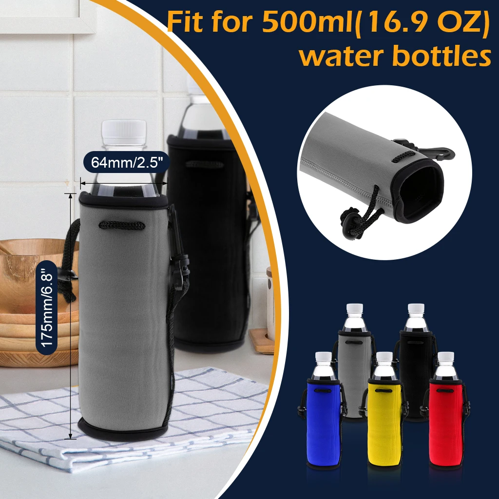 Water Bottle Carrier Bag Holder, Neoprene Bottle Sleeve For