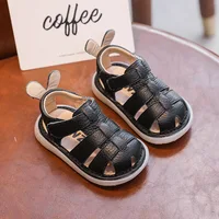 Genuine Leather Boy Sandals 2023Summer Cowhide Baby Shoe Soft Sole Walking Shoe0-3YearSandals for Girl Breathable Kids Shoe유아 샌들 4
