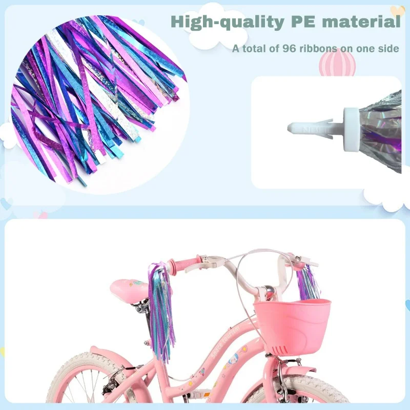 1 Satz Fahrradklingel und Fahrradschlangen, Fahrrad-Windrad für Jungen und Mädchen, buntes Kinder-Fahrrad-Dekor, Zubehör, Weihnachtsgeschenke – Detail 14