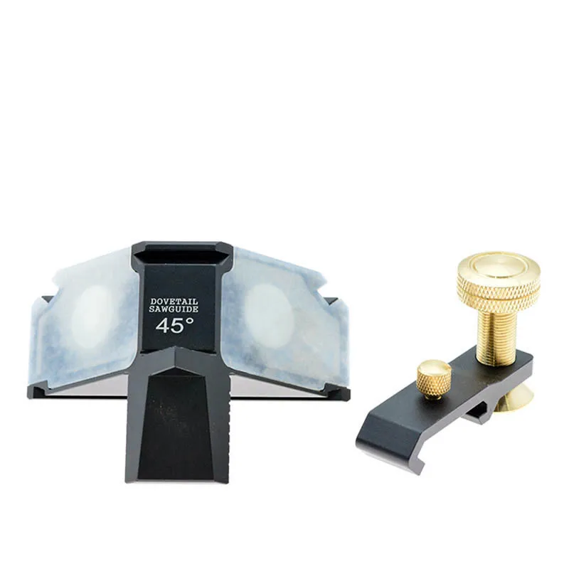 

Angle Alloy Degree Aluminum carpenter Woodworking DIY Manual Tool Auxiliary Gauge 45 Joinery Saw Tenon Bilateral Dovetail Sawing