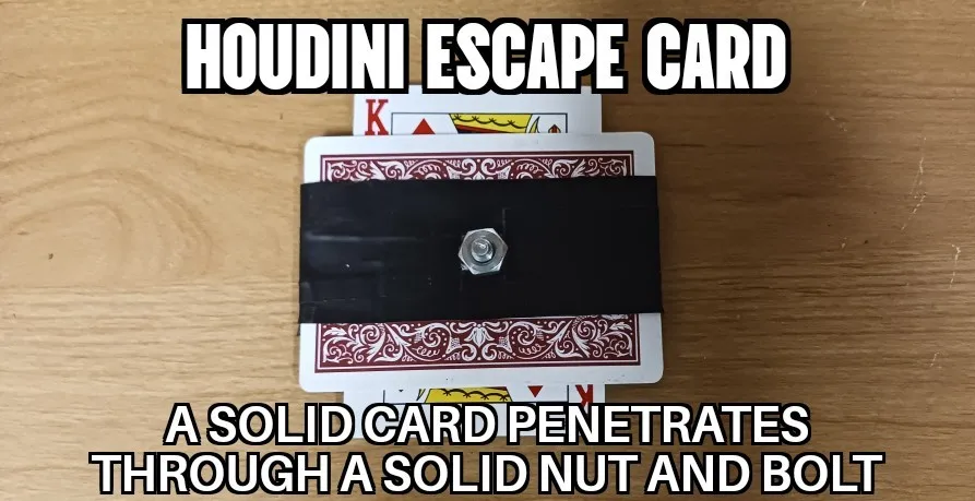

Магические трюки Houdini Escape Card от Alfonso Solis