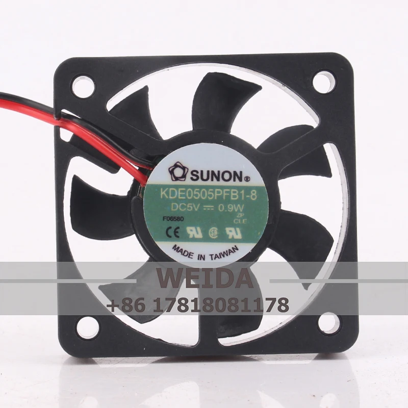 

KDE0505PFB1-8 Case Cooling Fan for SUNON DC5V 0.9W EC AC 50X50X10CM 5CM5010 2-wire Industrial Ventilation Centrifugal Brushless