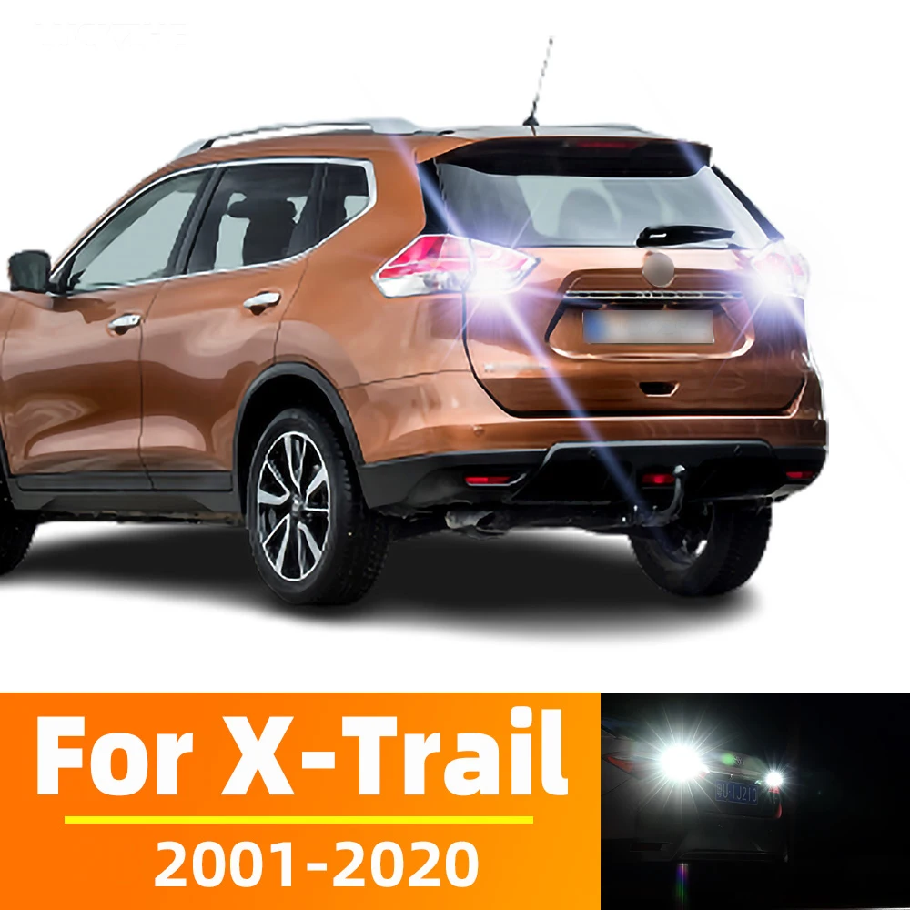 

2Pcs For Nissan X-trail X Trail T30 T31 T32 2001-2015 2016 2017 2018 2019 2020 LED Backup Reverse Light Bulb Canbus No Error