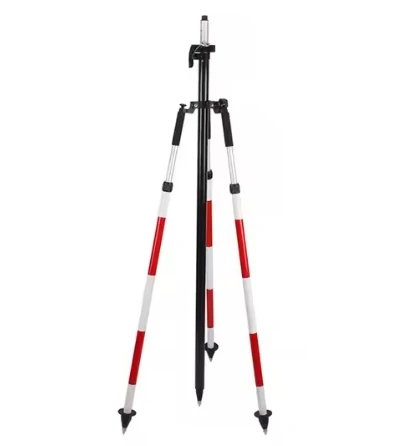 Surveyor's Triangle Surveying Instrument Prism Pole Tripod 1 Set Aluminum,Reddis