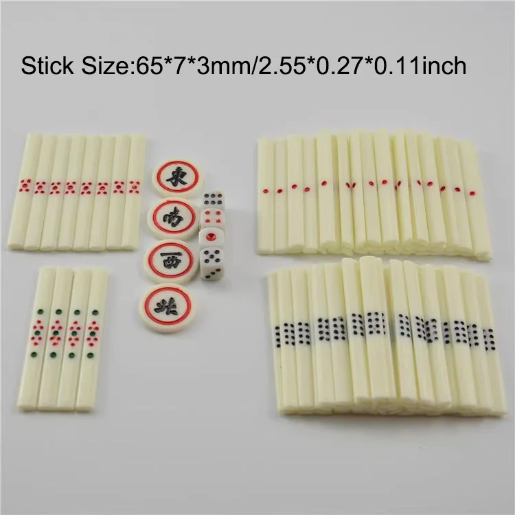 Mahjong Chips 88PCS Plastic Japanese Mahjong Poker piece Poker Game Club/Party/Family Playing Cards