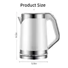 2L Electric Kettle,110V1000W,220V1500-1700W,Quickly Boiling Water,Automatic Power-Off,Double Scalding Protection,Food Grade 304 6