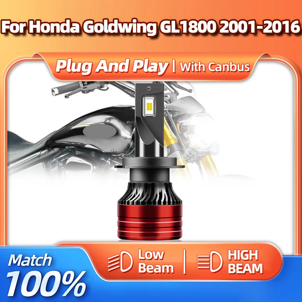 

Motorcycle LED Headlamp 20000LM Super Bright Motorbike LED Headlights For Honda Goldwing GL1800 2001-2012 2013 2014 2015 2016