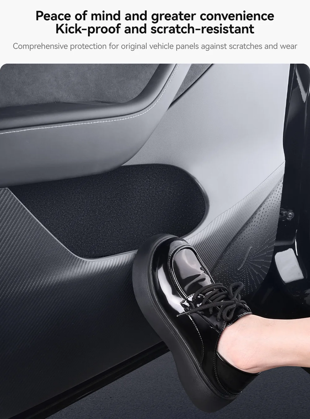 Car Door Anti-Kick Pad For Tesla Model 3 Y Juniper Highland Sticker Trim Kit Sid