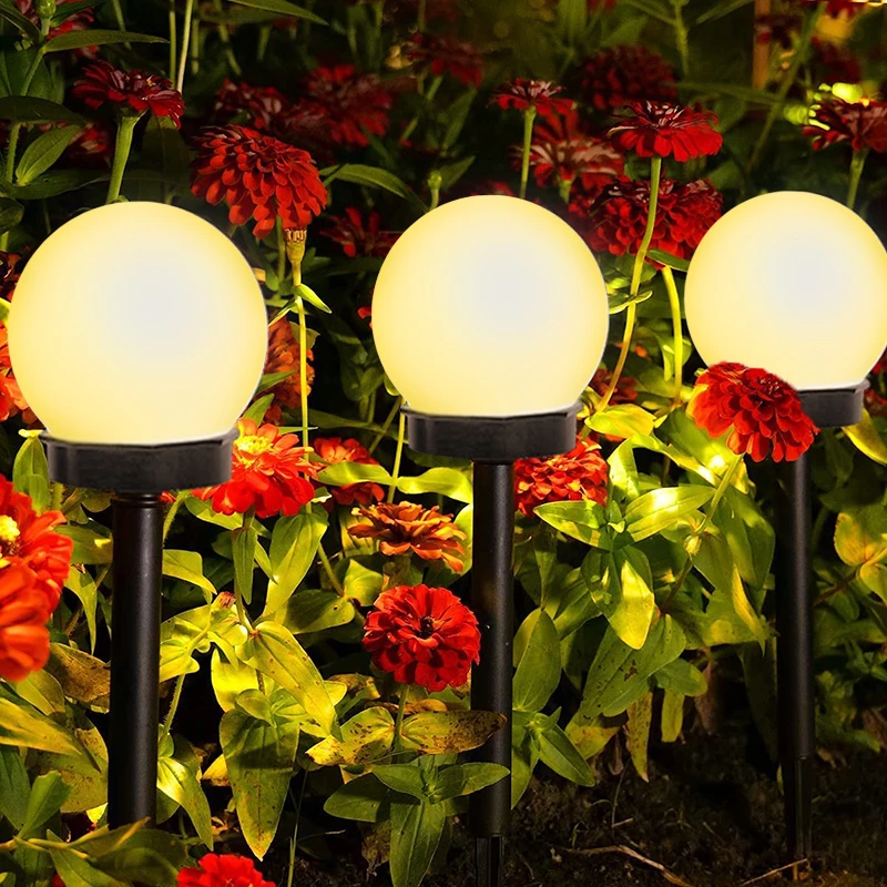 solar lights for backyard Solar Garden Light Outdoor LED Street Lamp Waterproof Lawn Light Pathway Landscape Lamp White Bulb Decorate Home Yard Driveway led solar lights