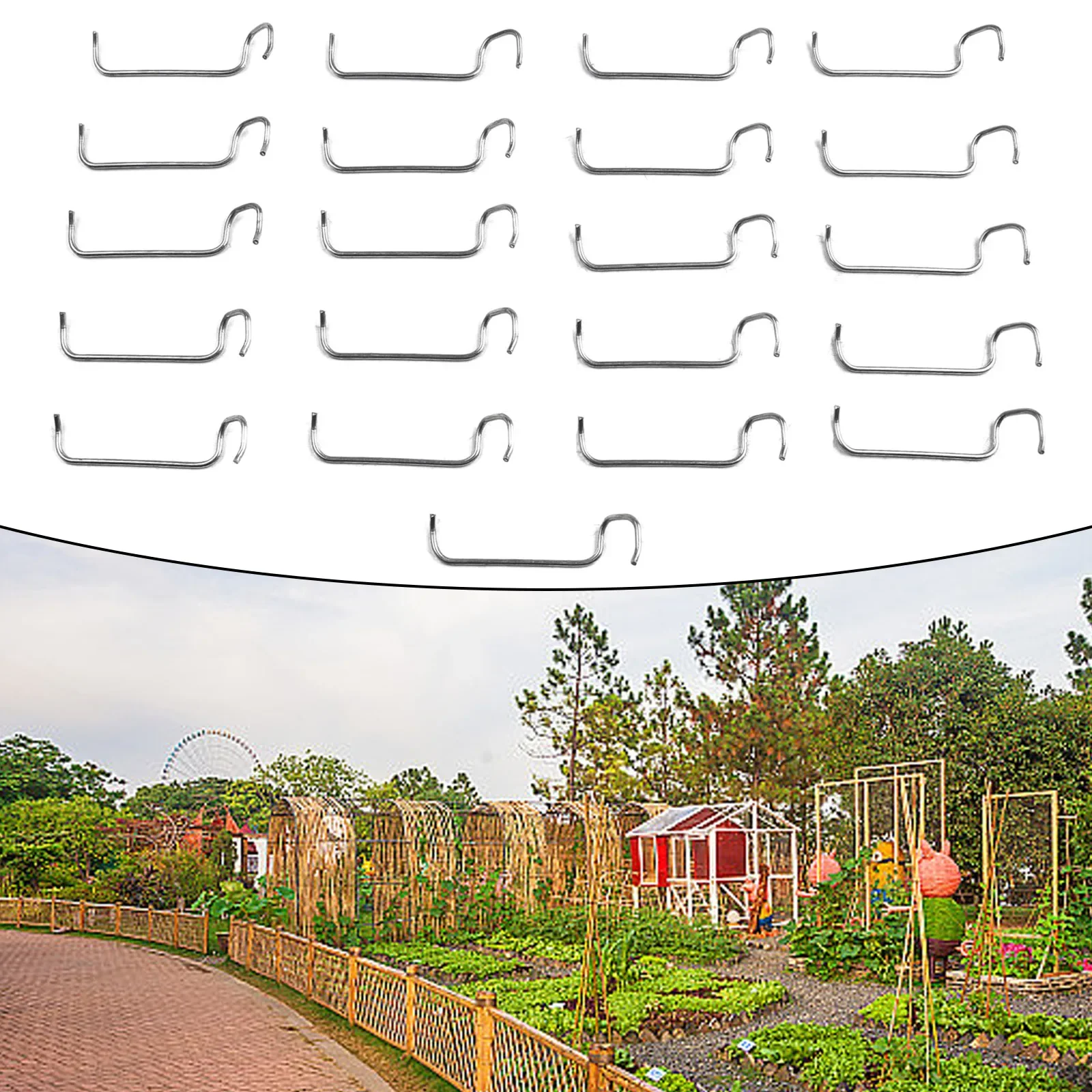 20pcs Branches Bending Branch Spreader Garden Yard And Orchard Reusable Stainless Steel 26T 36T tree branch fixator