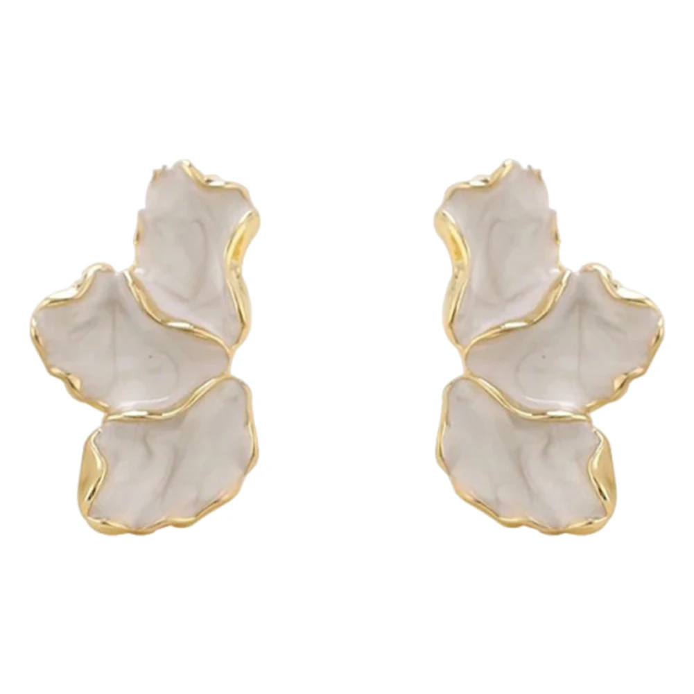 Irregular Petal Earring Trendy Jewelry Gift Flower Dangle Earrings Flower Stud Earrings for Women