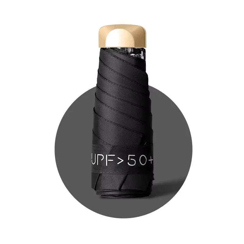 Compact Mini Folding Umbrella - Lightweight & Durable with Stylish Aluminum Handle