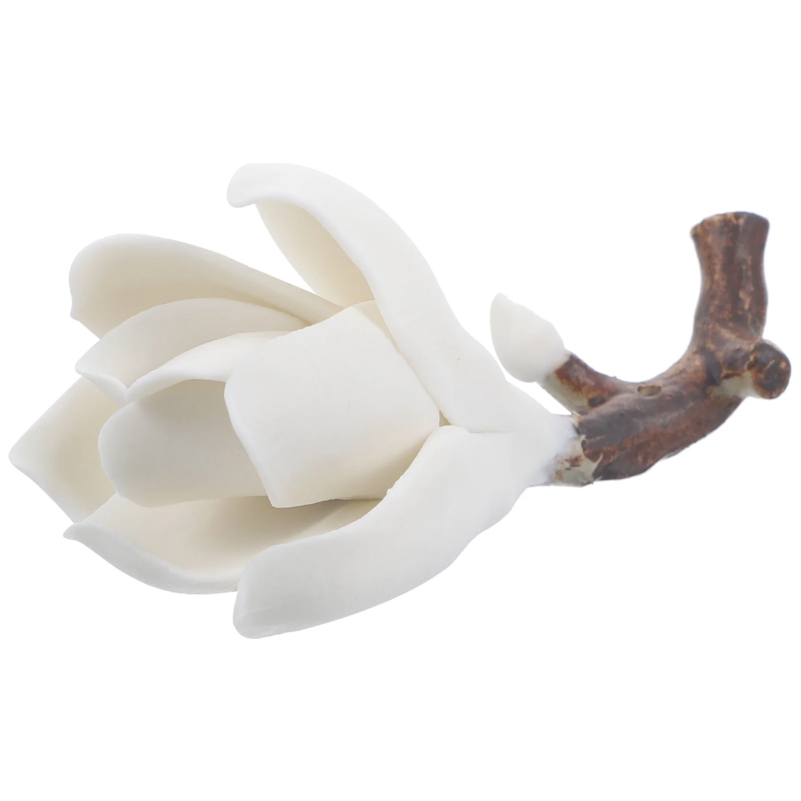 

Искусственный цветочный орнамент, керамический держатель кисти в форме цветка магнолии, сливы, винтажный декор, китайская Ручка