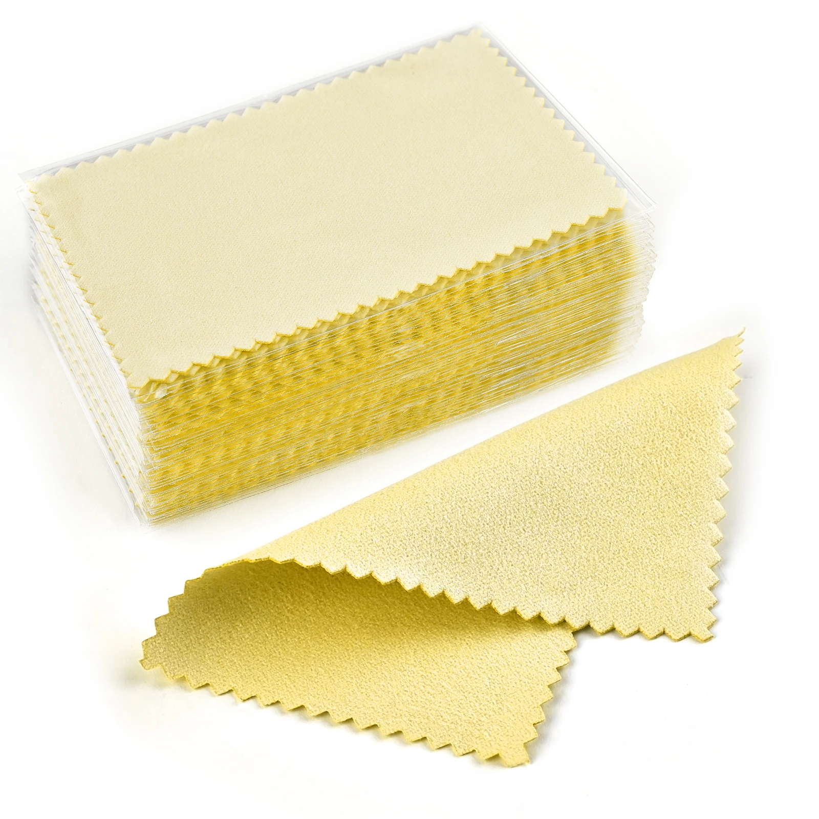 Silver Polishing Cloths - Anti-Tarnish, Reusable, Soft Wiping for Shiny Jewelry (50/10 Pack)