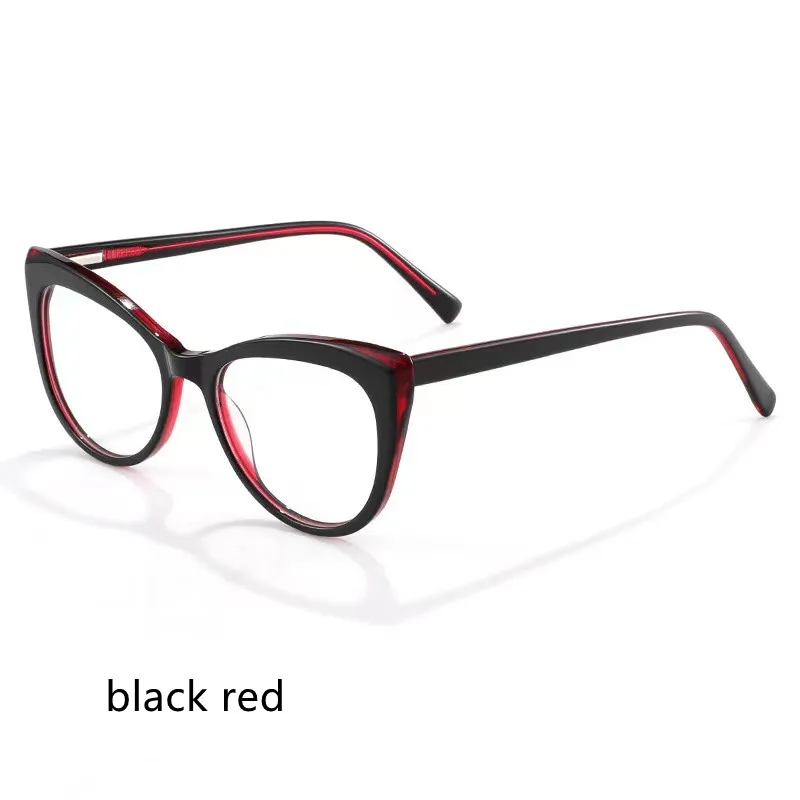 

54mm 2023 Anti Blue Light Computer Glasses TR Women Big Frame Cat Eye Frame Eyeglasses pc girls glasses 98004