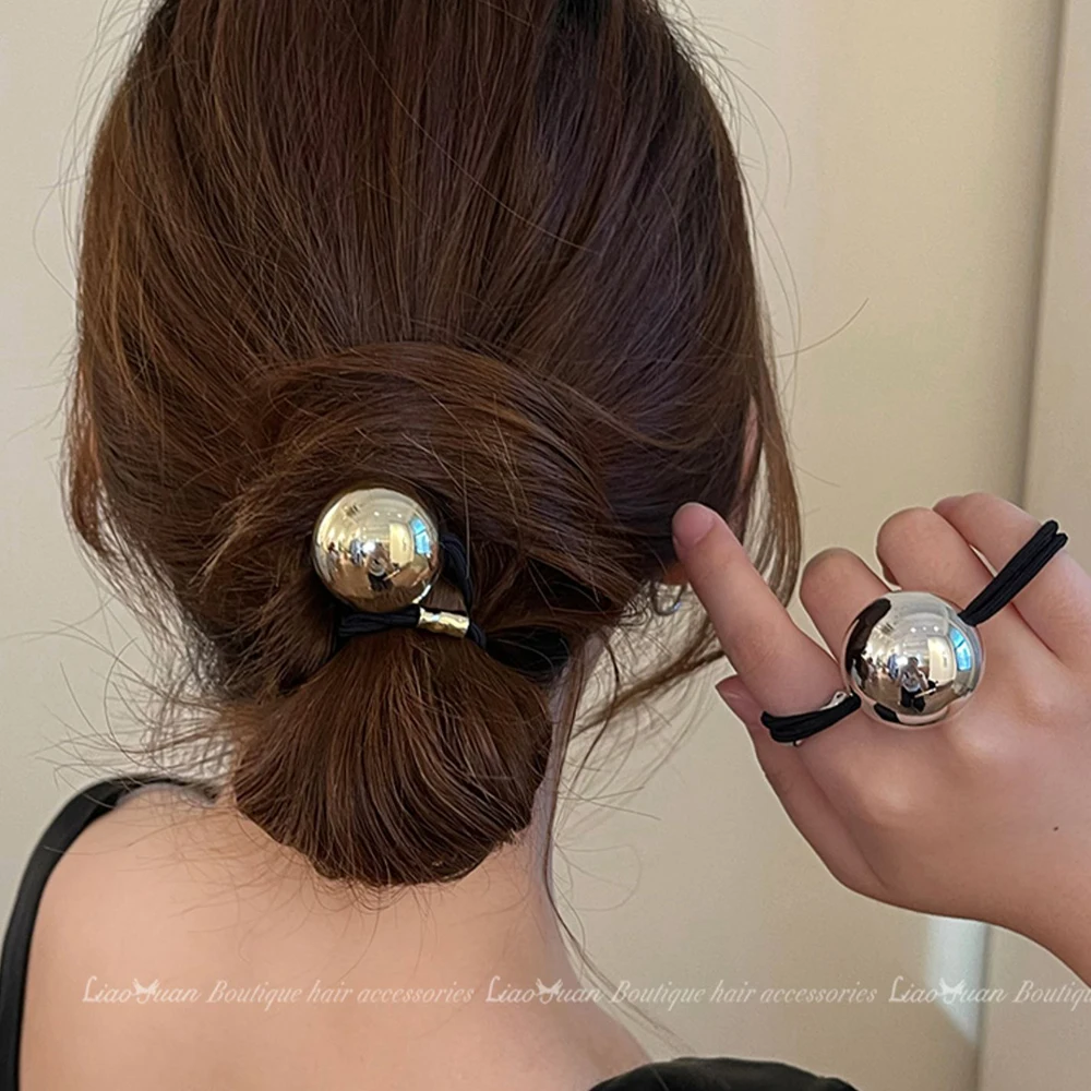 Porta Coda Di Cavallo Con Strass Di Crystal Avenue | Elastico Per Capelli Elastico Tonalit Argento Con Cristalli Scintillanti~p113931307 - Foto 2