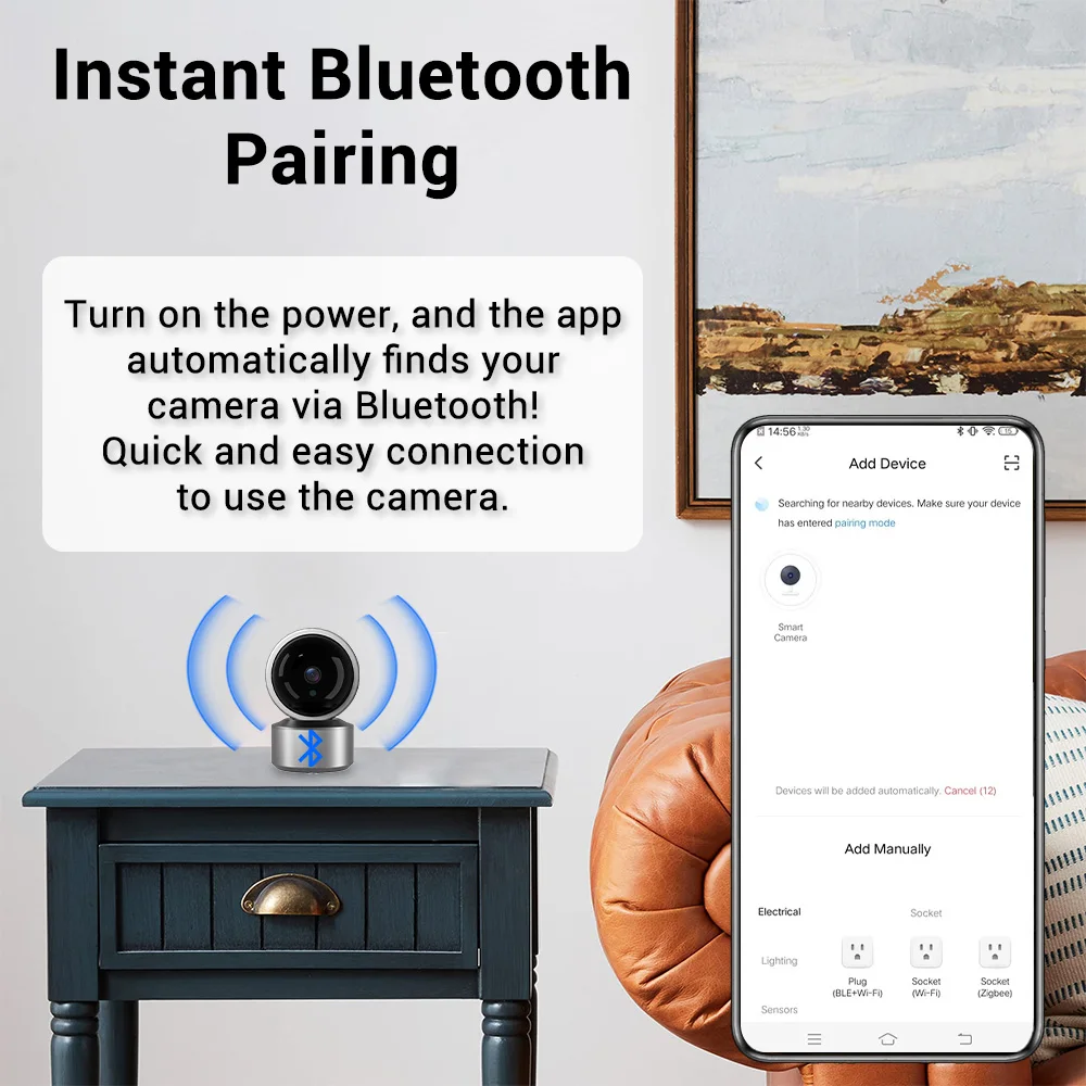 1-5PCS 5MP IP WiFi Camera Baby Monitor Indoor Surveillance Camera Wireless IP Cameras Auto Tracking Cam Two Way Audio Video Cam
