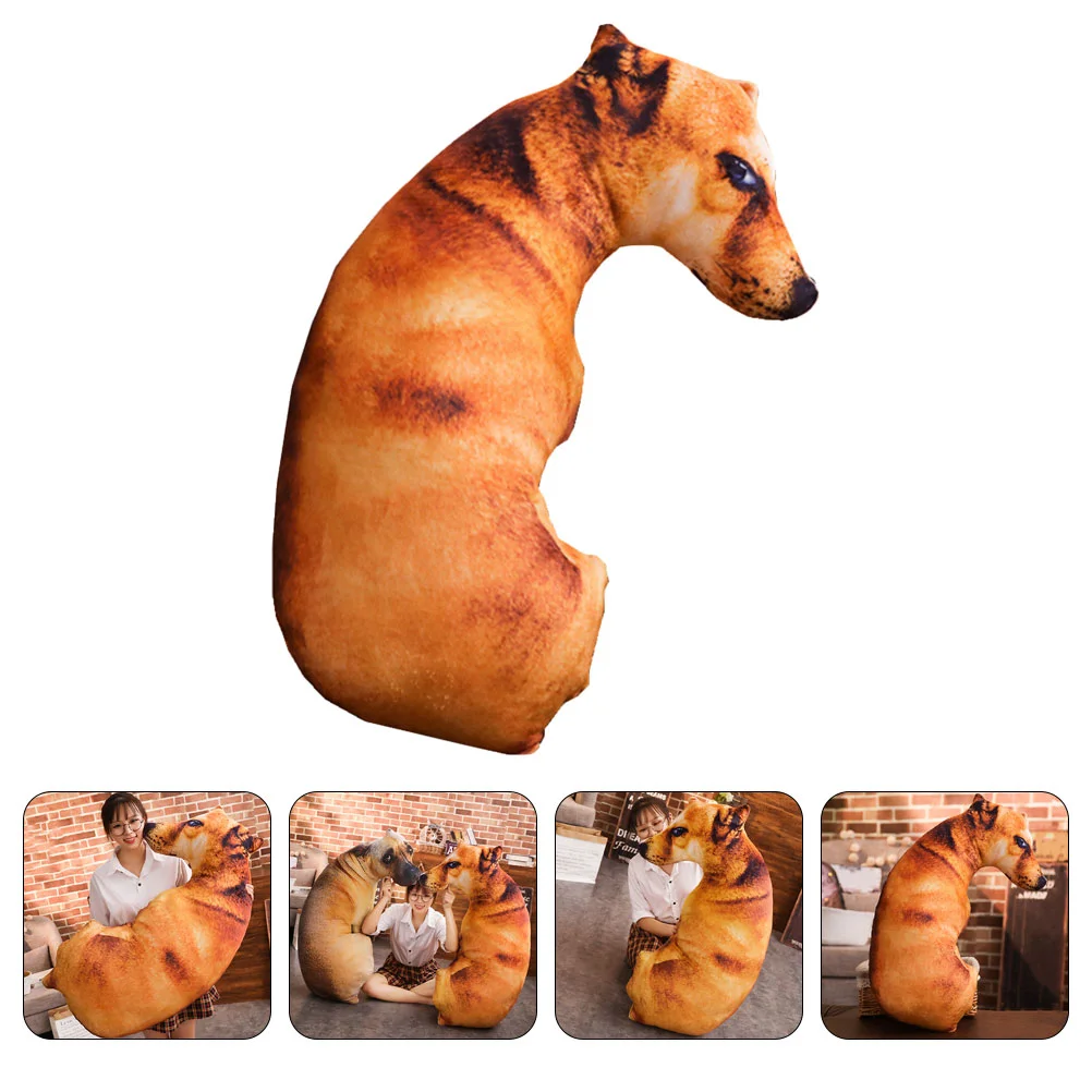 

50cm Cute Bend Dog Pillow Small Toys For Babiesssss Stuffed Plush Animal Sleeping Soothing Dolls Toys Baby Room