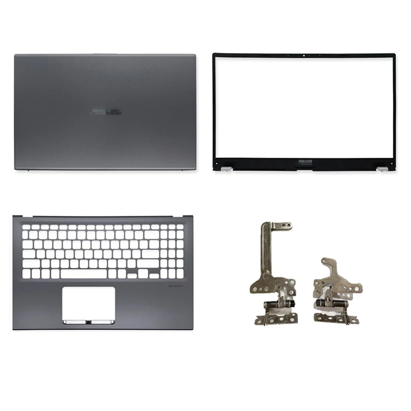 

Новый чехол для ноутбука ASUS VivoBook 15 X512 V5000F V5000D V5000J, задняя крышка ЖК-дисплея/Передняя панель/петли/Упор для рук, 15 дюймов, серый