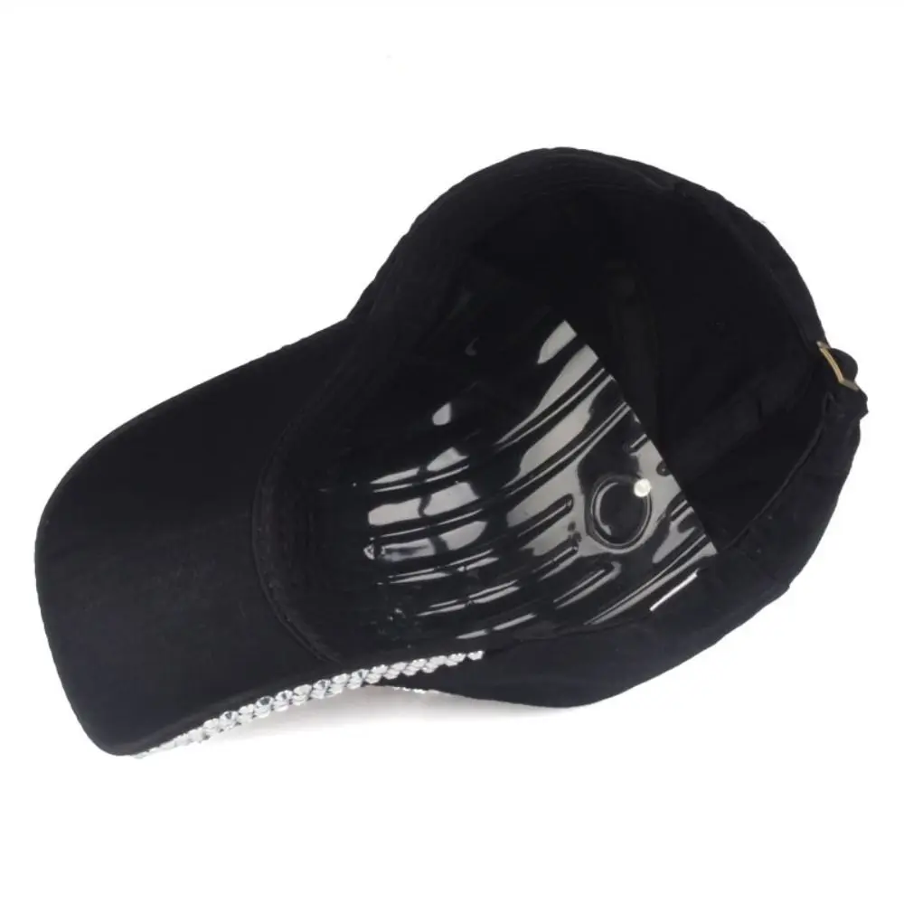 Neue Mode Baseball mützen Frauen Mann verstellbare herzförmige Strass steine besetzt Schirmmütze Hip Hop Hut Kinder Baumwolle Baseball mützen – Detail 10