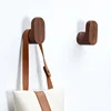 New Natural Wood Clothes Hanger Wall Mounted Coat Hook Decorative Key Holder Hat Scarf Handbag Storage Hanger Bathroom Rack 1