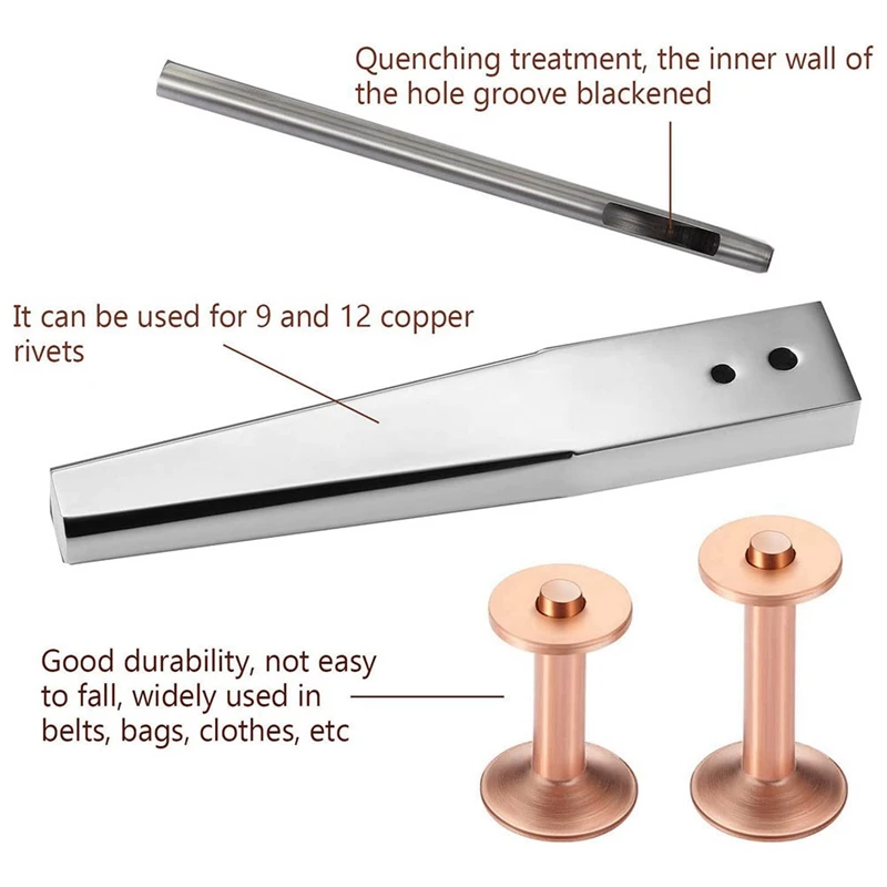 

Copper Rivets And Burrs Leather Copper Rivet For Leather Pure Copper Rivet Setting Tool