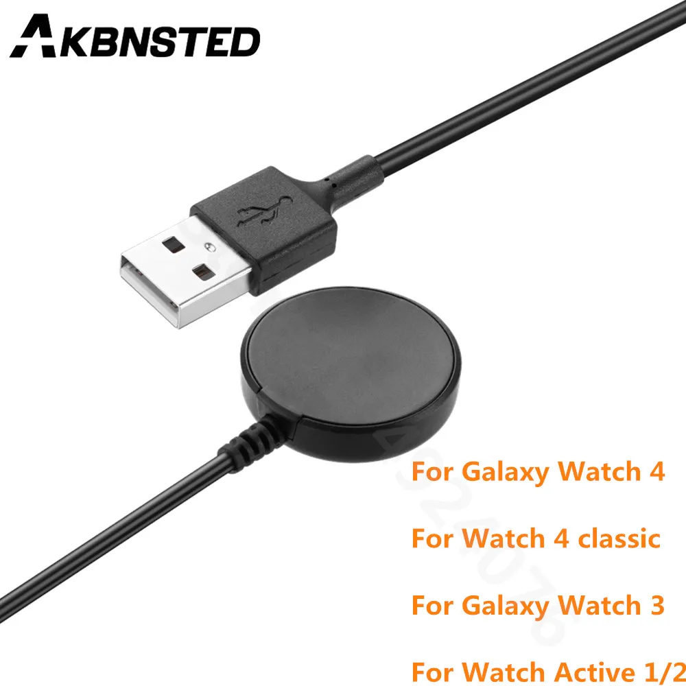 

1m USB Fast Charging Data For Samsung Galaxy Watch 4/3 Magnetic Charger Wire For Galaxy Watch 4 classic 46mm 42mm Power Cable