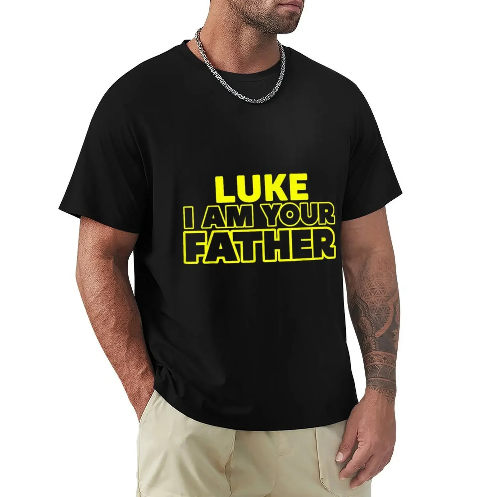 

Father's Day T Shirt, Luke I Am Your Father Gift shirt T-shirt heavyweights shirts graphic tees Men's cotton t-shirt