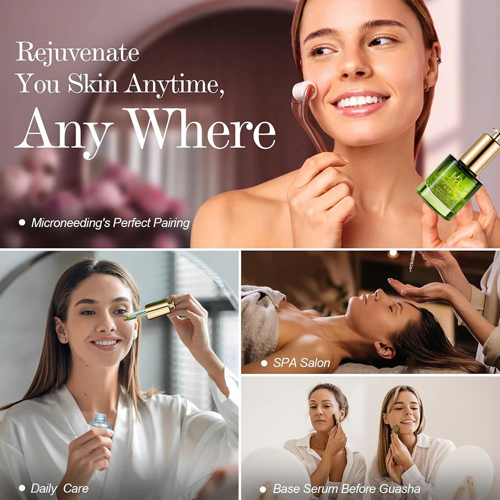 Sea Grape Collagen Peptide Double Anti Revitalizing Essence Oil Skin Care Moisturizing Brighten Anti-Aging Firming Face Serum 2