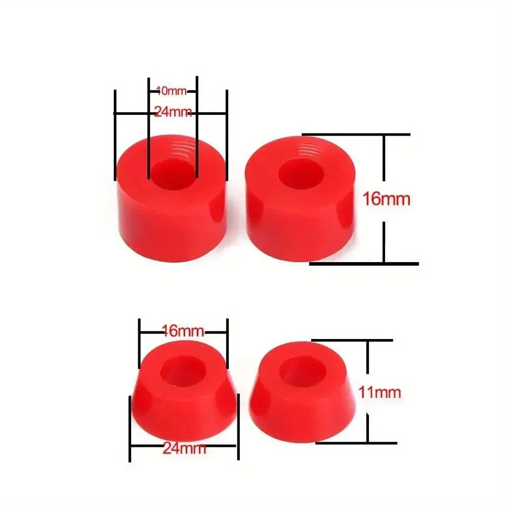 Skateboards shock suit kit 90a hard longboard pivot tube speed ring washers cylindrical bushings conical-bushings skateboard accessories