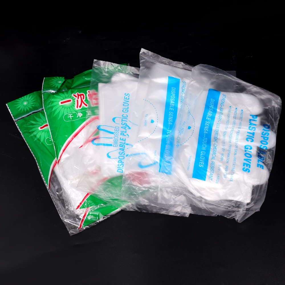 Disposable Gloves 200-100Pcs Transparent Cooking Cleaning Clear Home Kitchen Dishwashing Gloves Waterproof Restaurant Supplies vinyl disposable gloves disposable nitrile gloves disposable plastic gloves disposable gloves