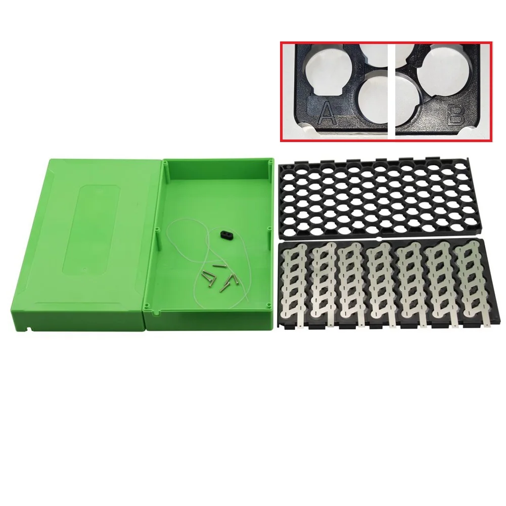 14S 6P 48V 52V E-Bike Battery Box 18 650 Holder Welding Nickel For E-Scooter Lithium Battery Cell Plastic Case Cell Housing Case