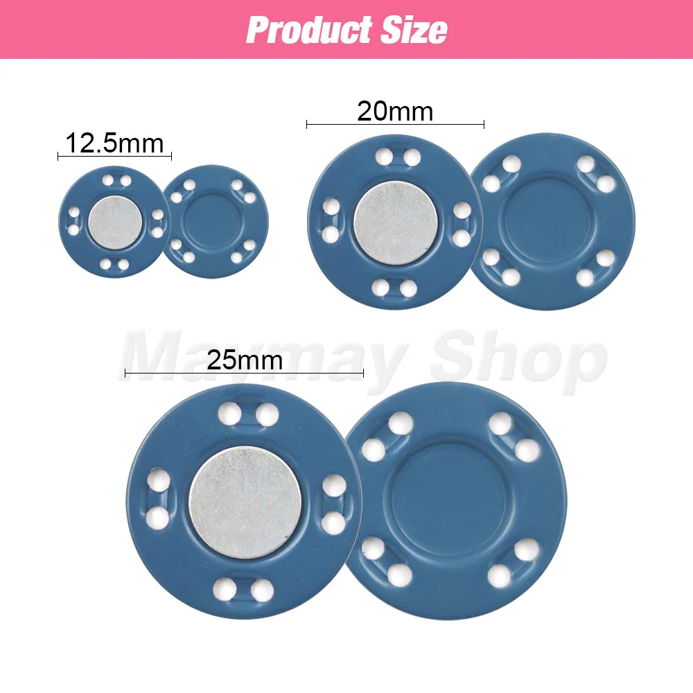 Magnetic Button Set: 5 Pairs for Clothing and Craft Decoration