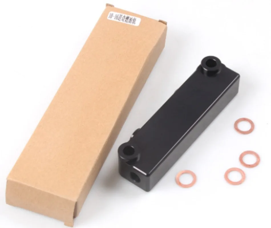 Automobile refitted aluminum alloy fuel rail, oil gauge for 2010- Dodge 6.7 liters Cummins