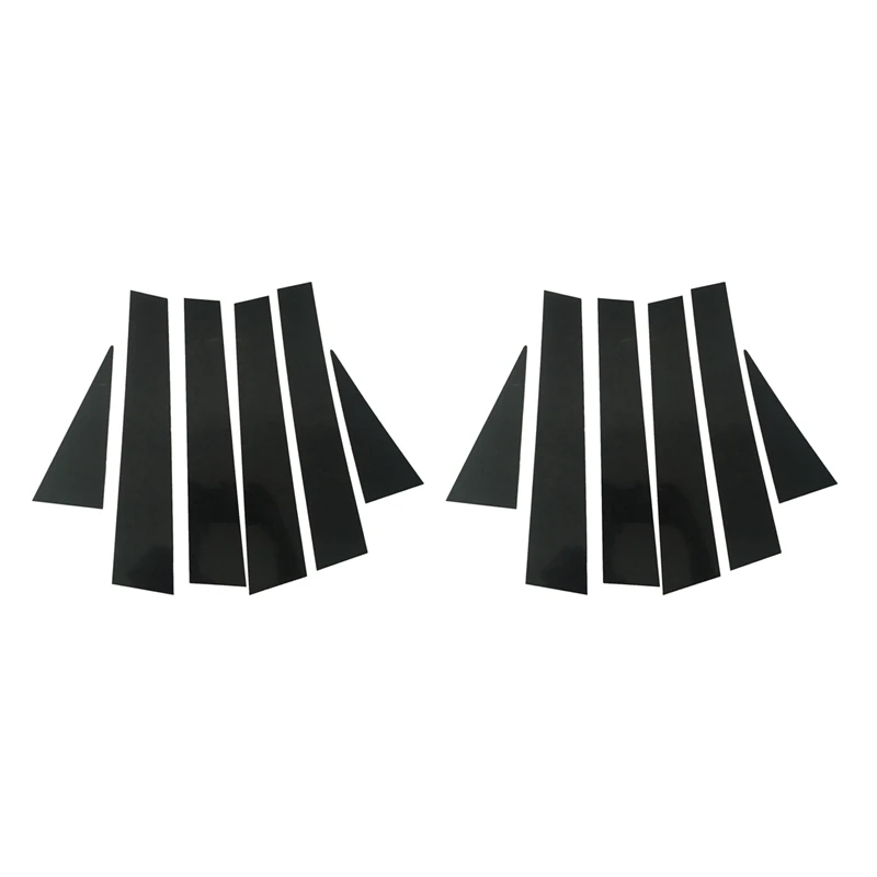 2X Car Window Bc Center Pillar Window Pillar Sticker Trim Per Chevrolet Captiva 2008-2018