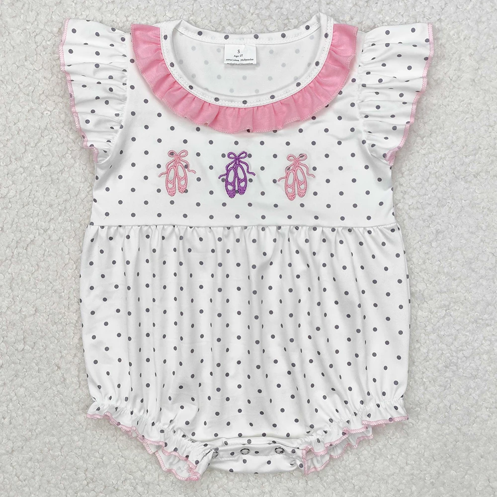 Boutique Baby Infant Girls Rompers Lover Rabbit Easter Short Sleeve Rompers Fashion Toddler Girs Onesie Kid Baby Bubble Rompers 6