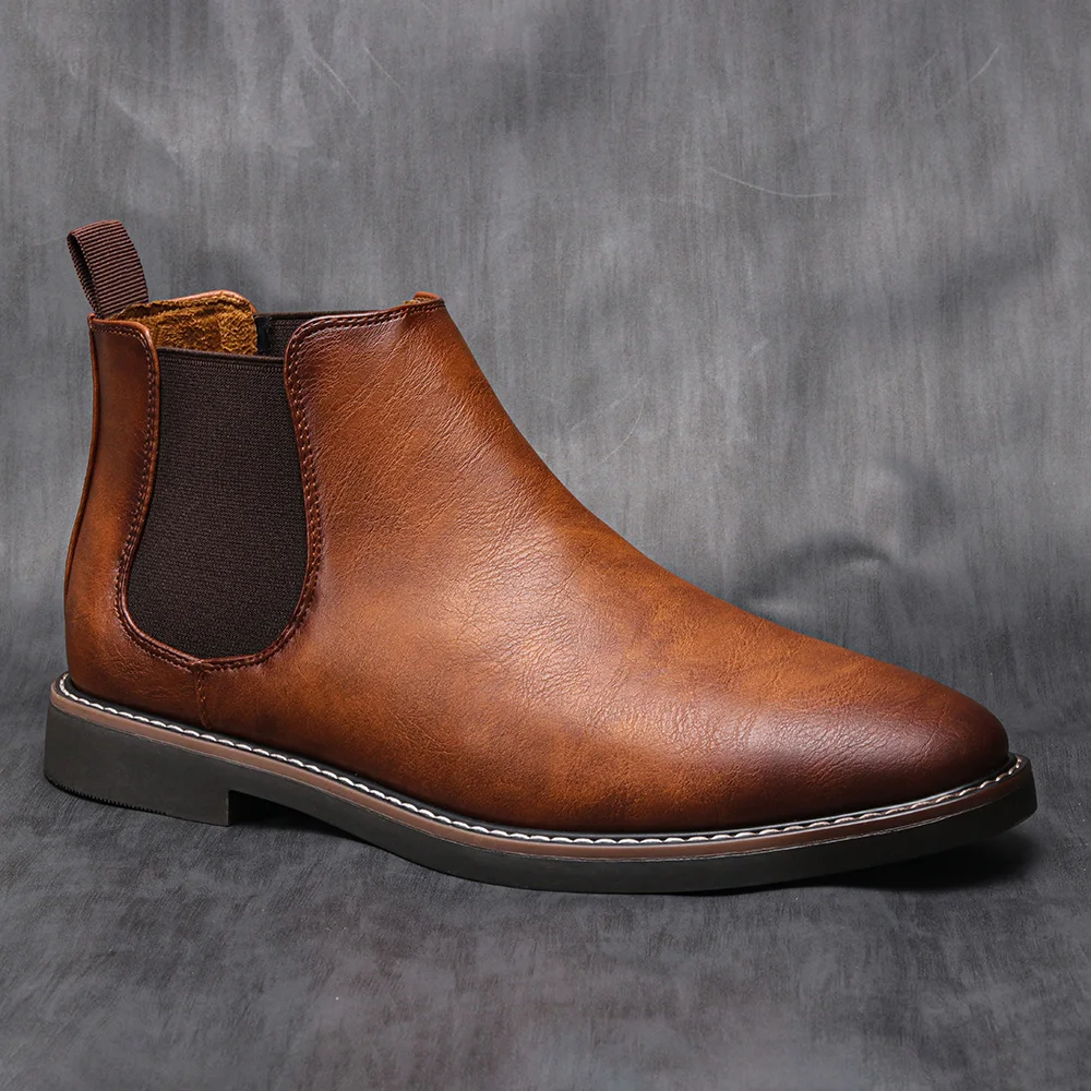 40-46 Men Chelsea boots brand retro leather men Ankle boots Comfortable shoes for men #KD5236