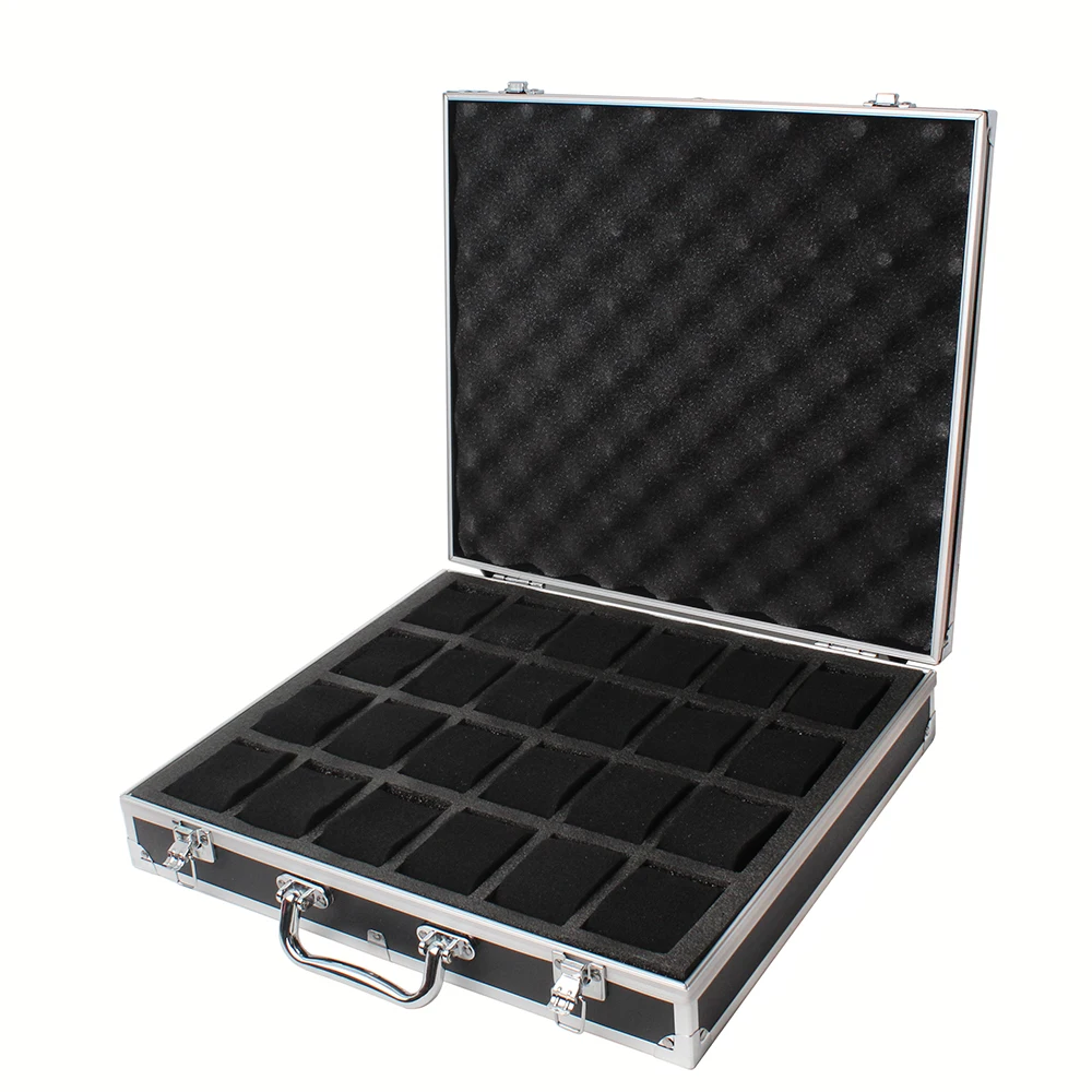 24 Watch Storage Box Luxury Aluminum Alloy Produc Pattern Storage Clock Box Collection Display Gift Boxes