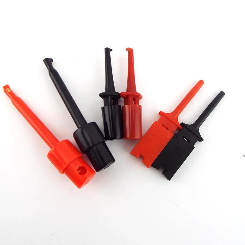 4types Single Test Hook Clip Line Probe Logic Analyzer 10pin Cable Crocodile Clip For Gripper Electronic Testing IC Grabber c1