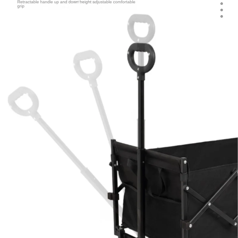 Folding Shopping Cart DZ Outdoor Stall Universal Small Foldable Picnic Camping Travel Off Road Hand Pulled