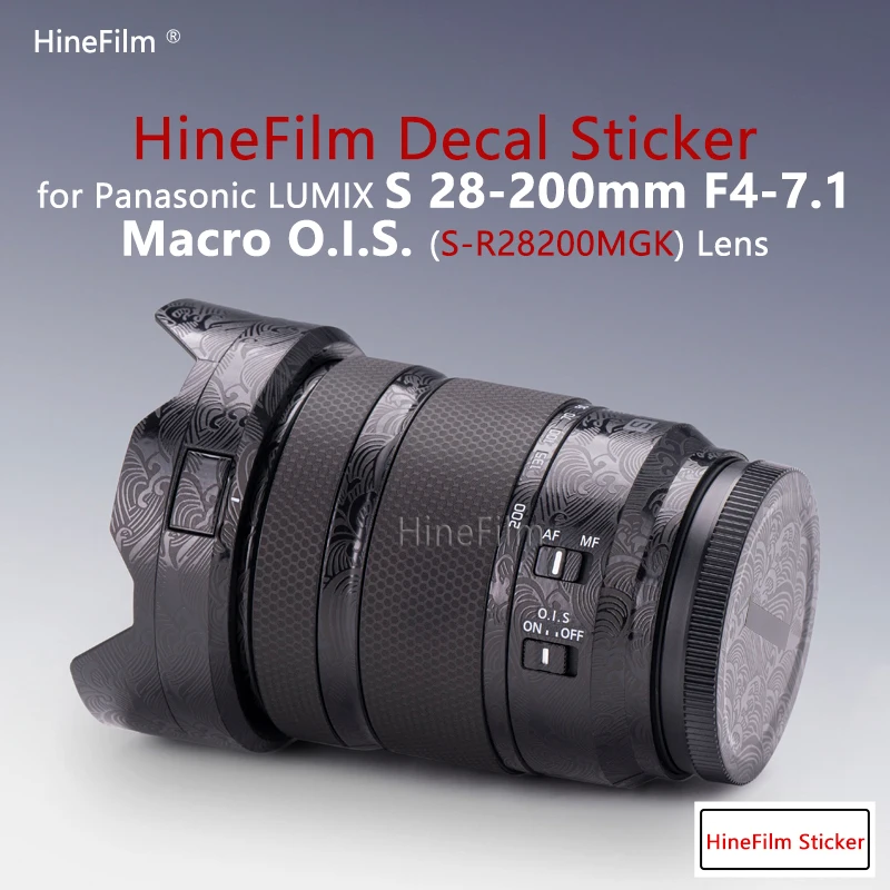Hinefilm Skin for Lumix S 28-200 Lens Decal Skin for Panasonic S