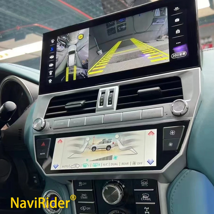 

12.3" Android Car Radio Multimedia Video Player For Toyota Land Cruiser Prado 150 2018-2022 GPS Carplay Head Unit with AC Panel
