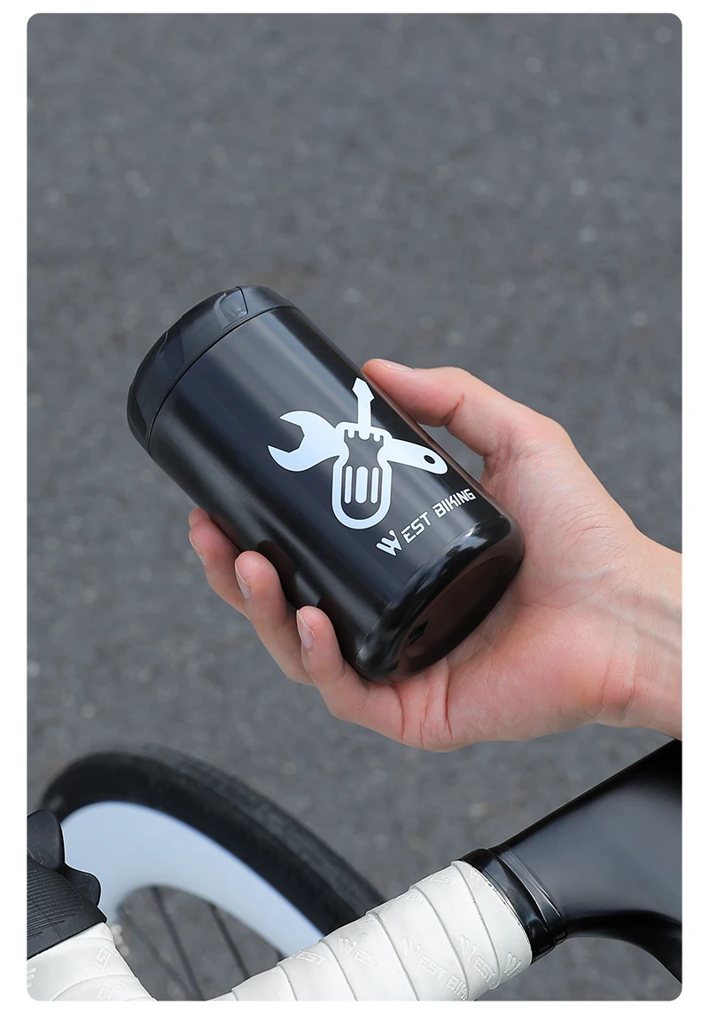 Capsule De Rangement West Biking - Porte-outils Pour Bidon De Vélo - 0,56L