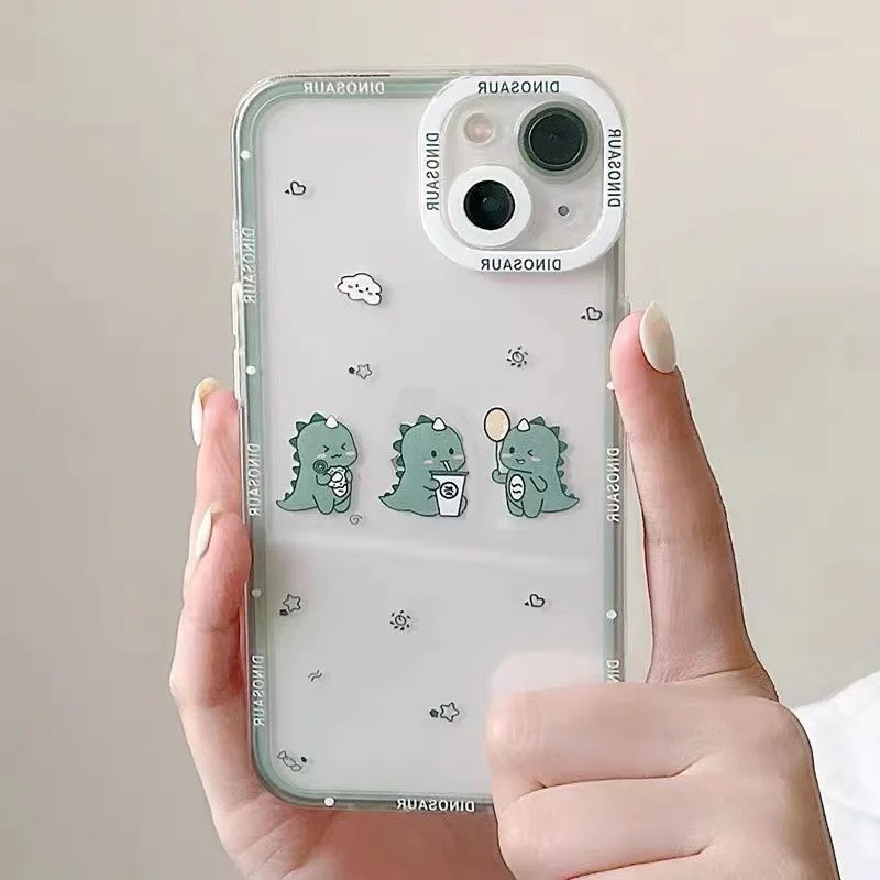 Cute Dinosaur & Jellyfish Phone Case - Protective Design for Huawei Honor and Nova Series