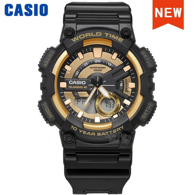 

casio часы мужские Лучшие продажи взрыва часы установить лучший бренд класса люкс военный цифровые часы спортивные 100м Водонепроницаемые кварцевые мужские часы relogio masculino reloj hombre erkek kol saati AEQ100